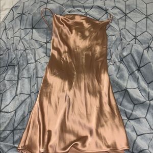 Champagne slip dress is 4 from princess polly🧡